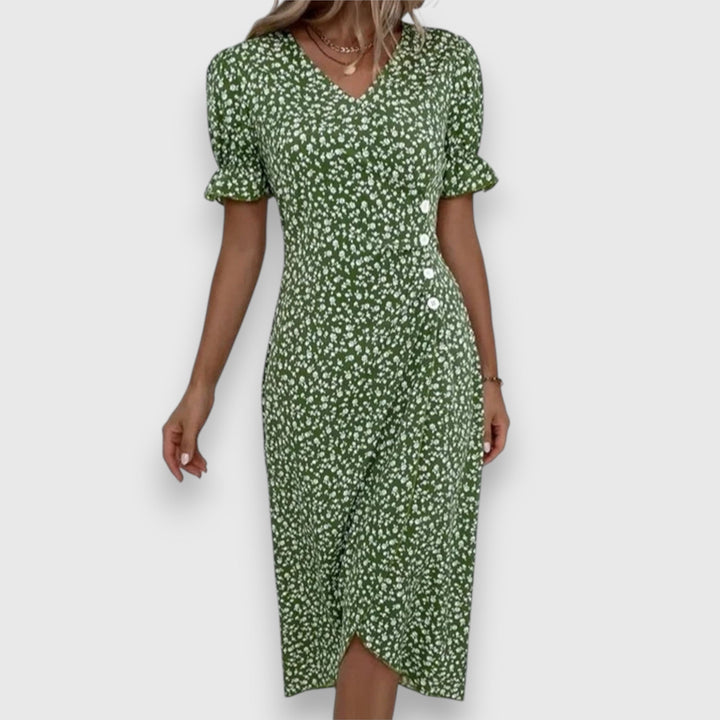 טסינה - שמלת פרחים אלגנטית