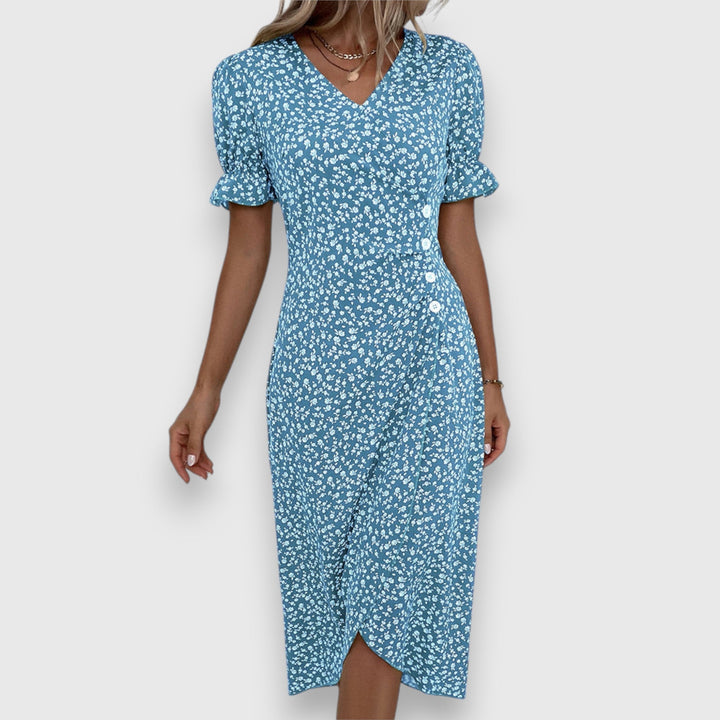 טסינה - שמלת פרחים אלגנטית