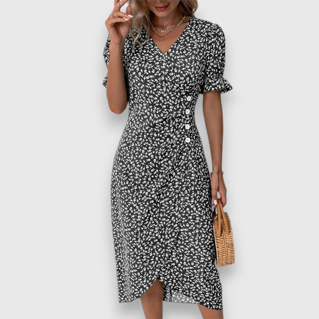 טסינה - שמלת פרחים אלגנטית