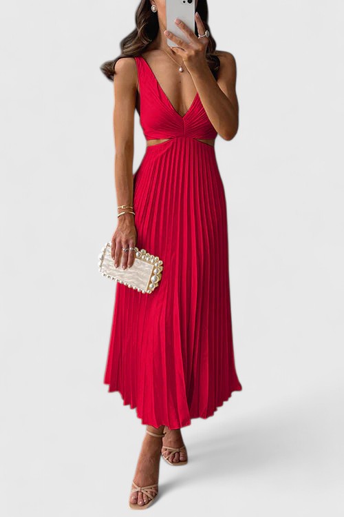 קרן - שמלה אלגנטית ללא שרוולים