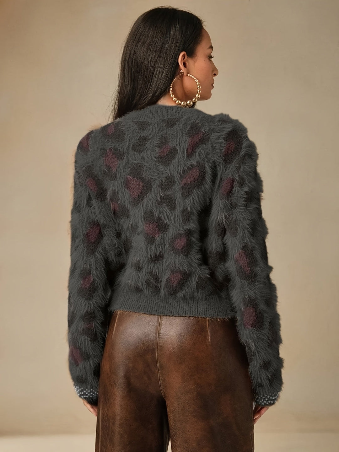 ליאו™ | סוודר אוברסייז מנומר אלגנטי