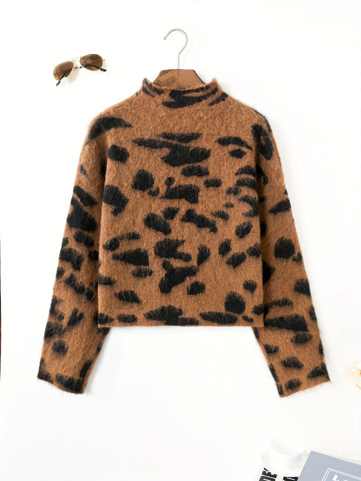 אלגנטסוט™ | סוודר הדפס מנומר לנשים