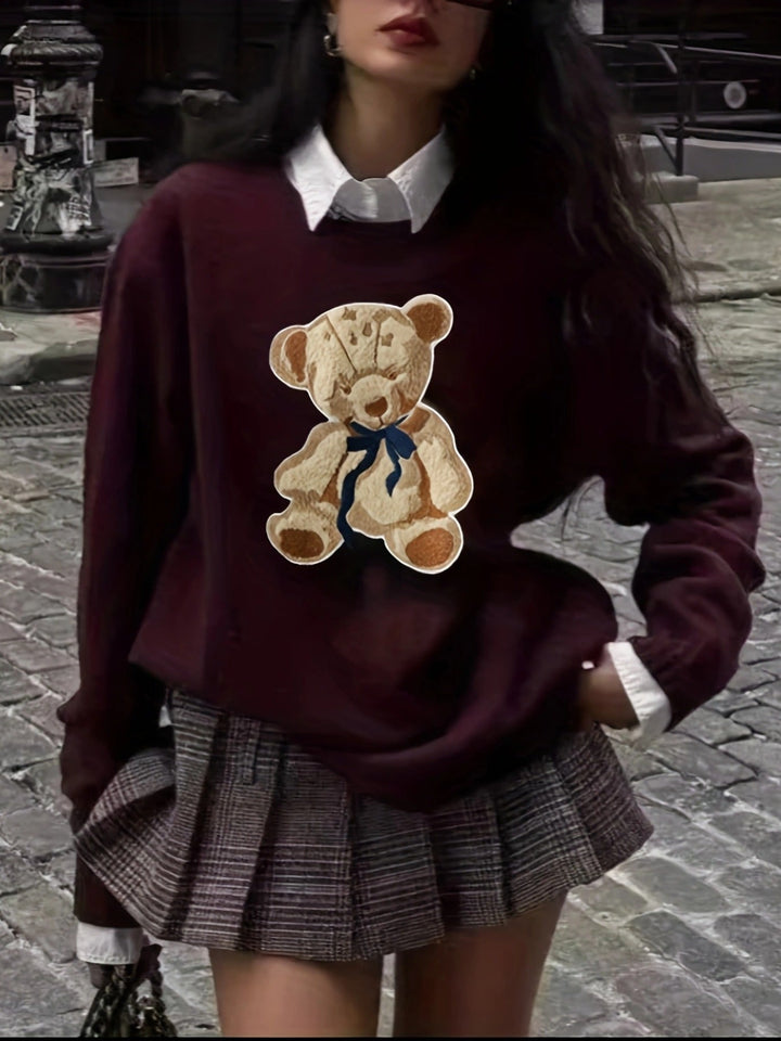 טדי™ | סוודר פולו עם דובון חמוד