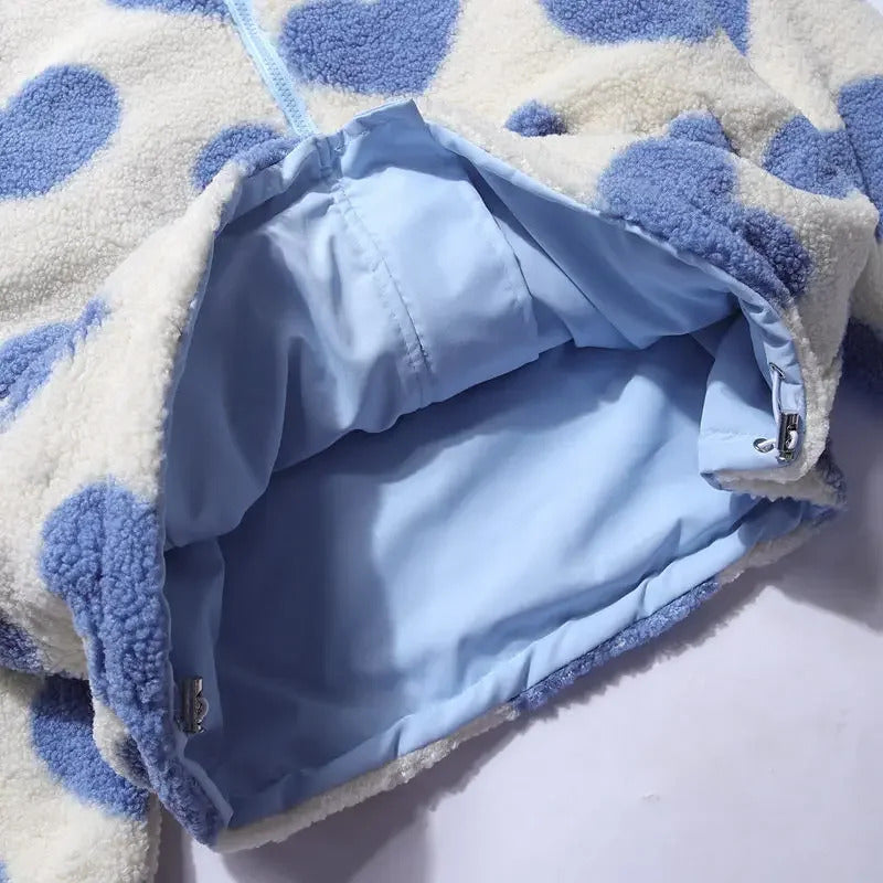 הארט™ | ג’קט הפיך עם הדפס לבבות