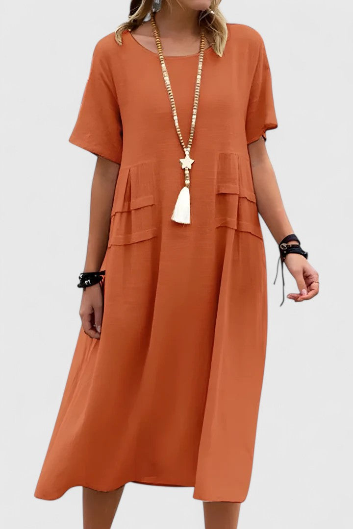 קריסטינה - שמלת מידי אלגנטית