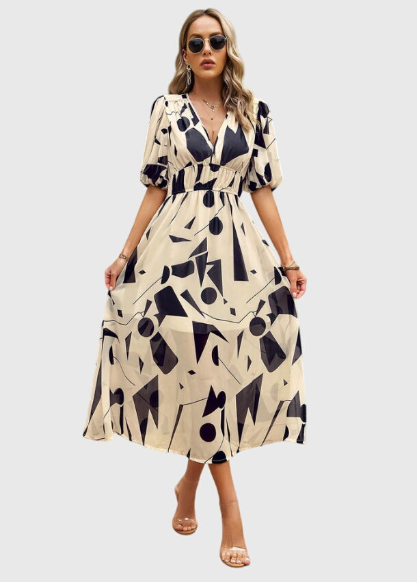 מרלין - שמלת מידי פרחונית מחמיאה