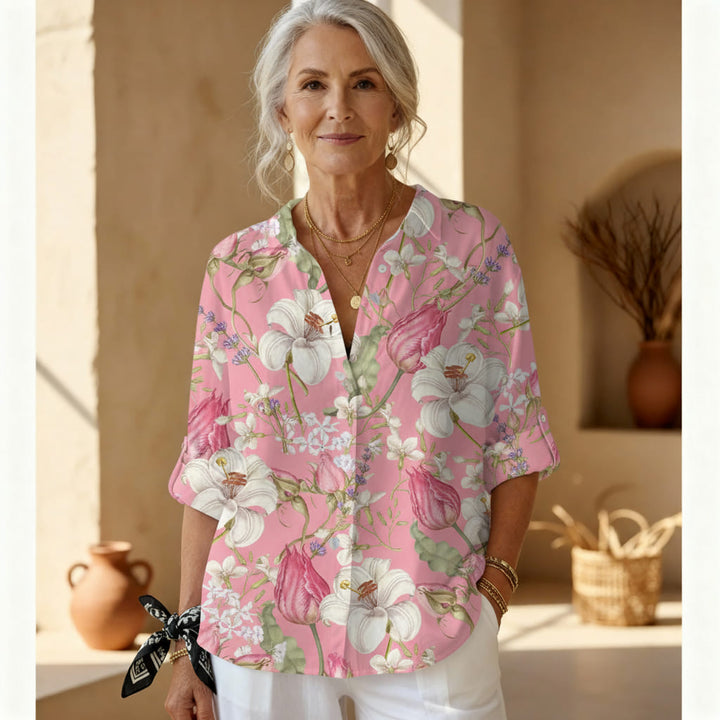 פרנסס - בלוזה פרחונית אלגנטית