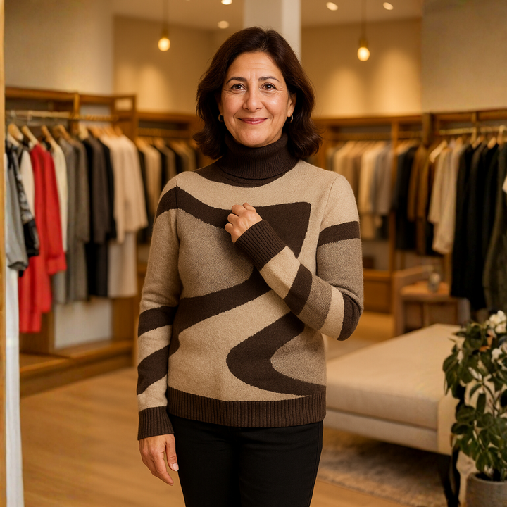 סיגל – סוודר טרטל־נק אמנותי