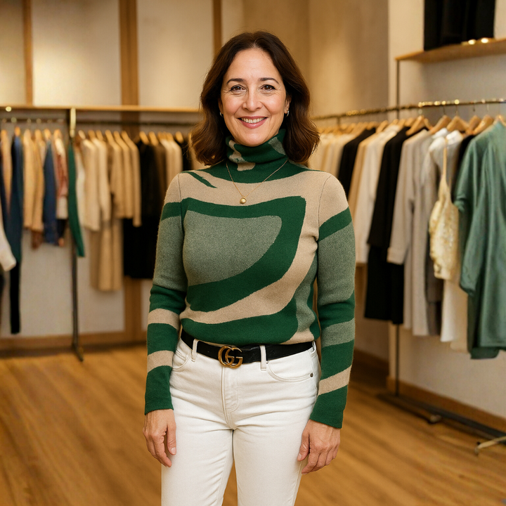 סיגל – סוודר טרטל־נק אמנותי