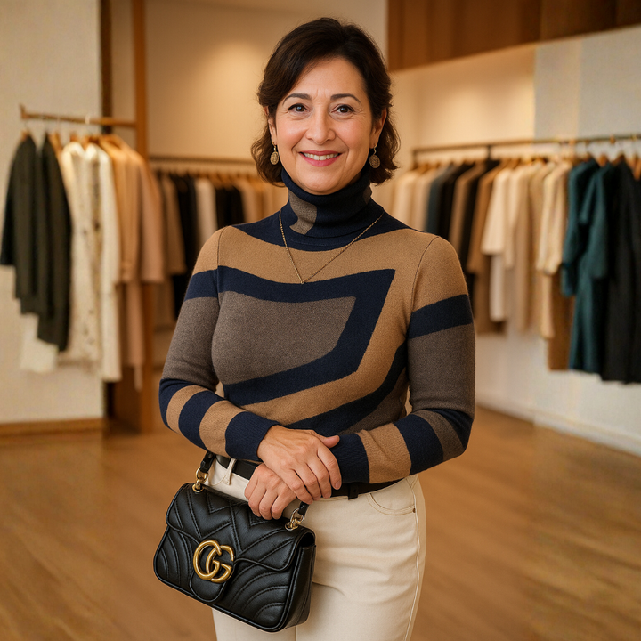 סיגל – סוודר טרטל־נק אמנותי