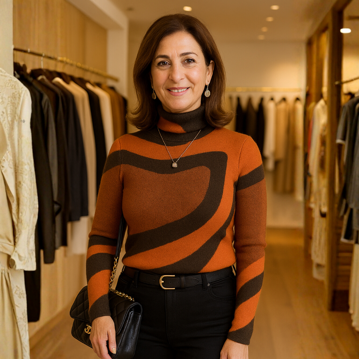 סיגל – סוודר טרטל־נק אמנותי